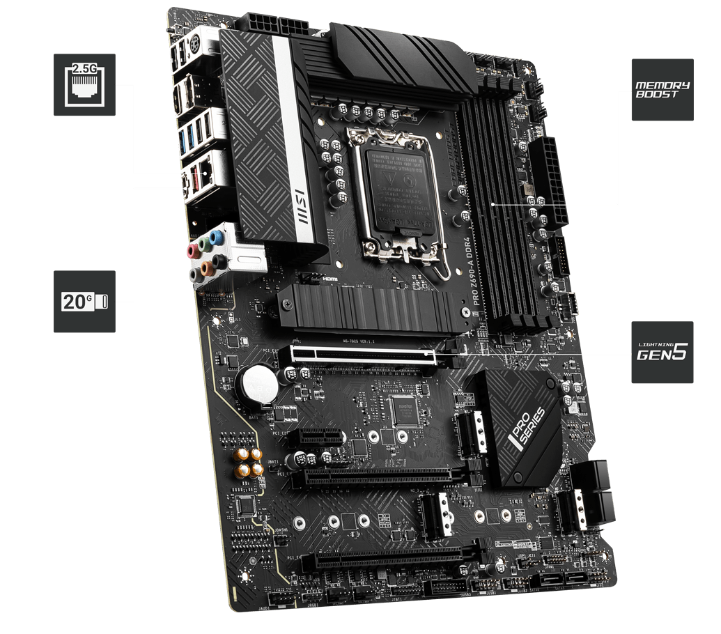 اللوحة الأم MSI PRO Z690-A ProSeries اللوحة الأم MSI PRO Z690-A ProSeries